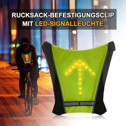 Blaudonau- Reflektierende LED Signal Weste