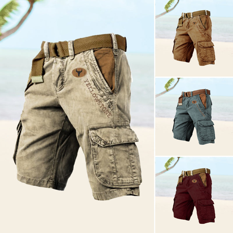 Blaudonau- Herren-Shorts mit mehreren Taschen