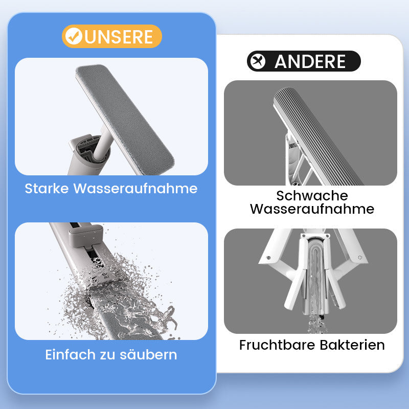 Blaudonau- Tragbarer selbstdrückender Mini-Mopp