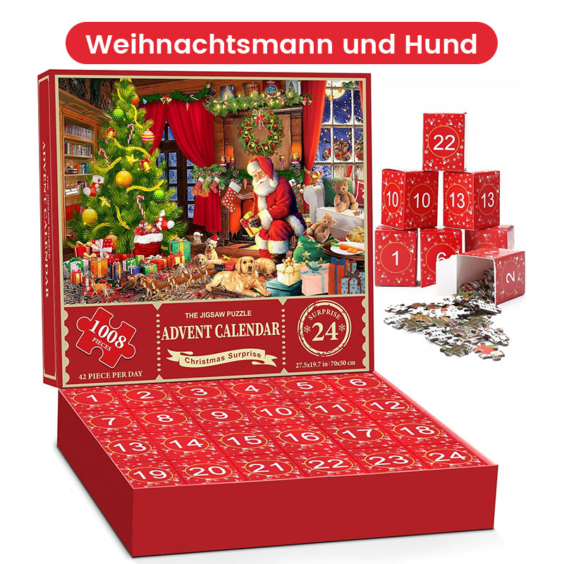 Blaudonau- Weihnachts-Puzzlebox Alter Mann