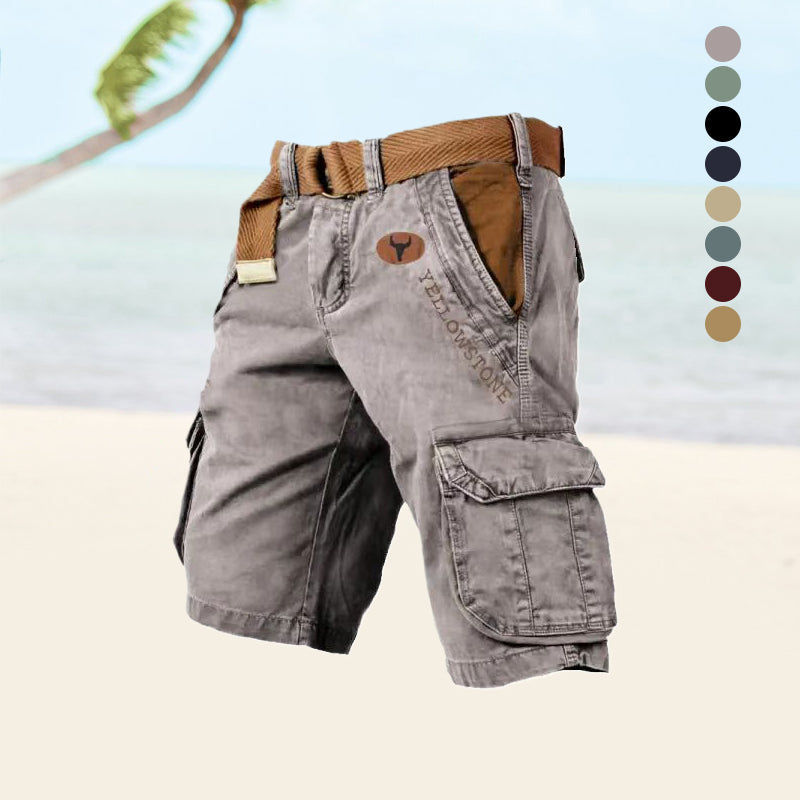 Blaudonau- Herren-Shorts mit mehreren Taschen