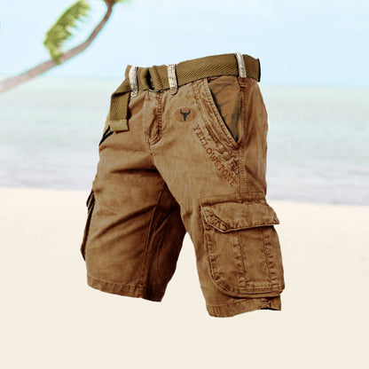 Blaudonau- Herren-Shorts mit mehreren Taschen