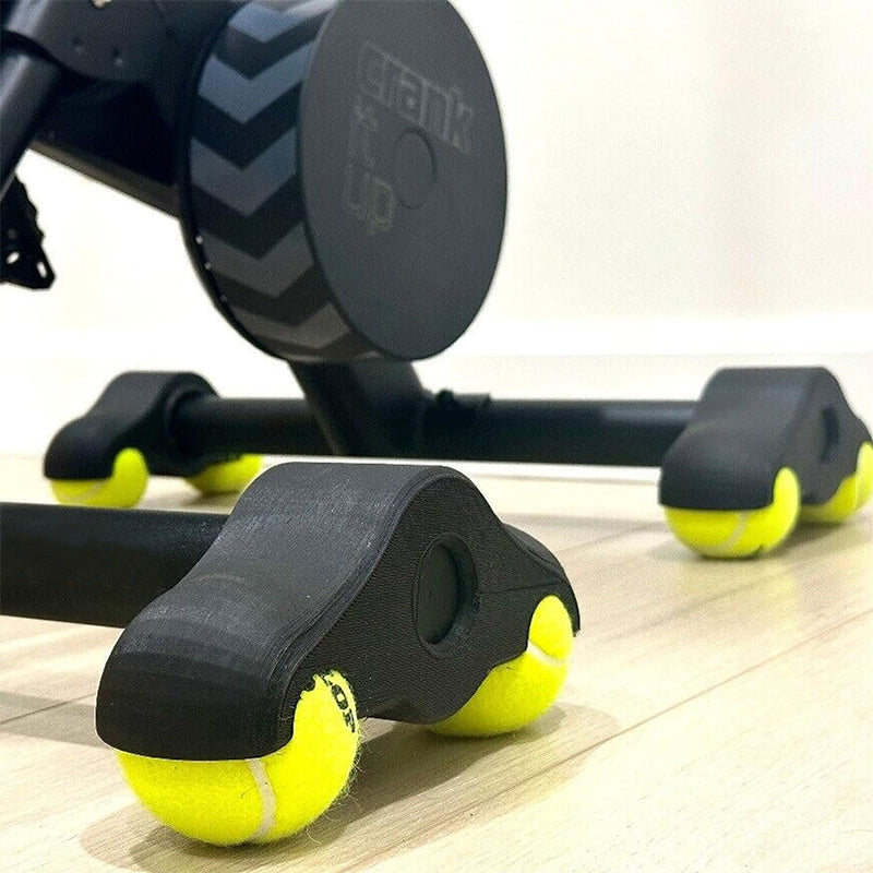 Blaudonau- Balancefüße für Indoor-Cycling-Wippplatten mit 4 Stück Tennisbällen