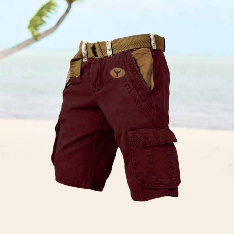 Blaudonau- Herren-Shorts mit mehreren Taschen