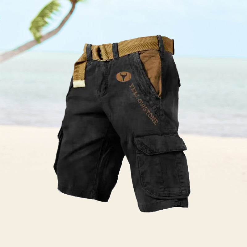 Blaudonau- Herren-Shorts mit mehreren Taschen