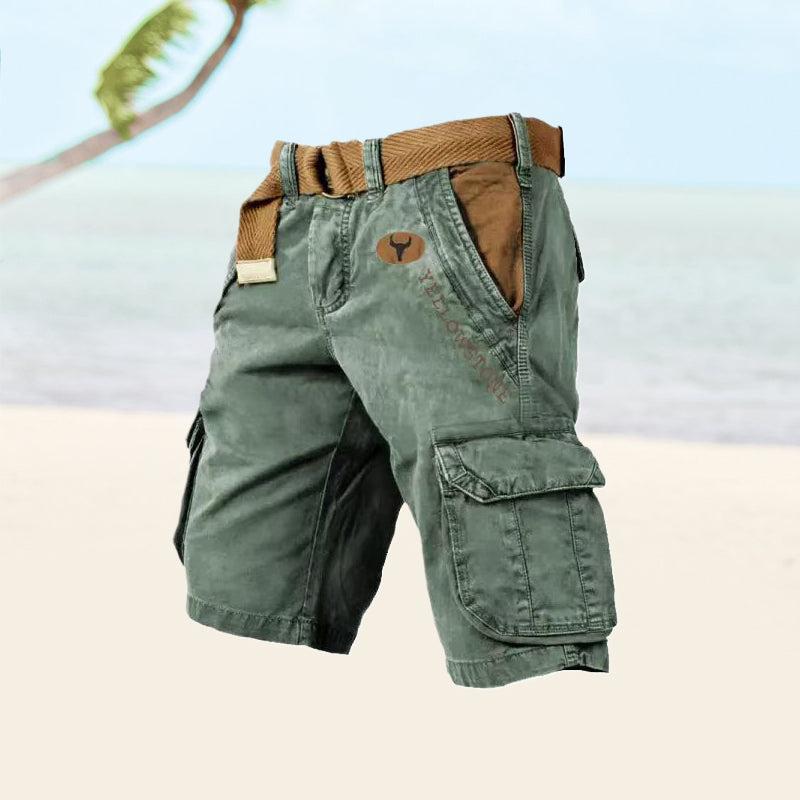 Blaudonau- Herren-Shorts mit mehreren Taschen