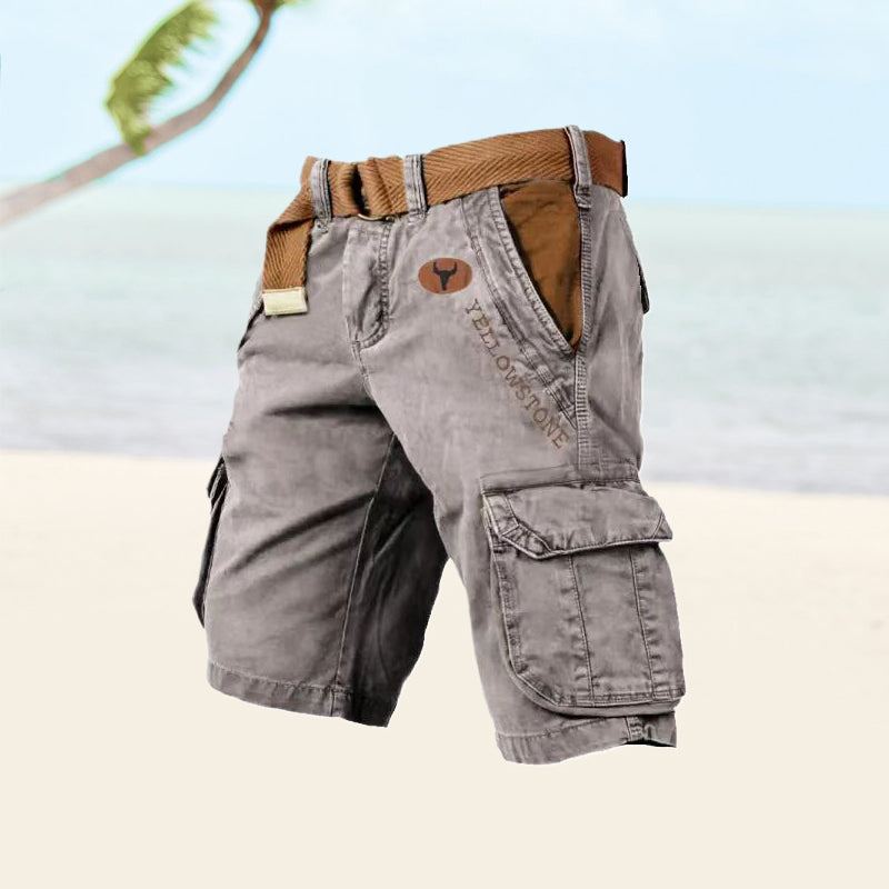 Blaudonau- Herren-Shorts mit mehreren Taschen