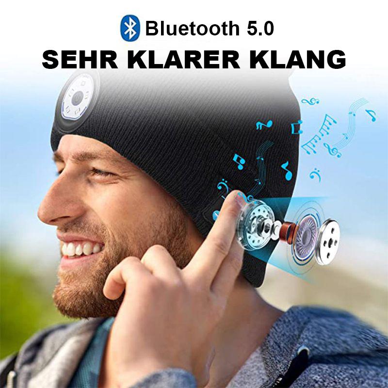 Blaudonau- Bluetooth Mütze mit LED-Scheinwerfer