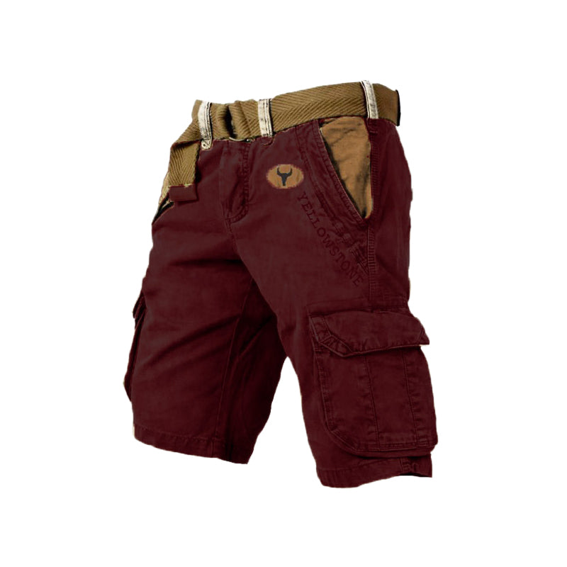 Blaudonau- Herren-Shorts mit mehreren Taschen