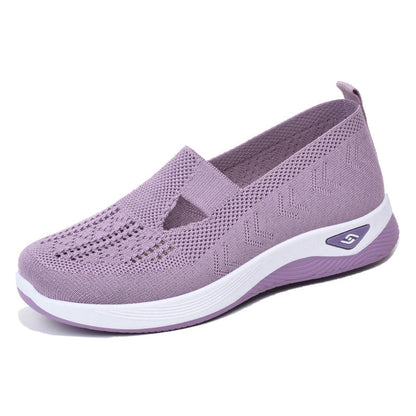 Blaudonau- Women Woven Orthopedic Breathable Soft Sole Shoes