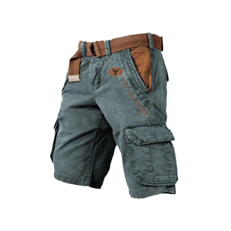 Blaudonau- Herren-Shorts mit mehreren Taschen