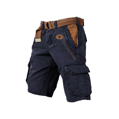 Blaudonau- Herren-Shorts mit mehreren Taschen