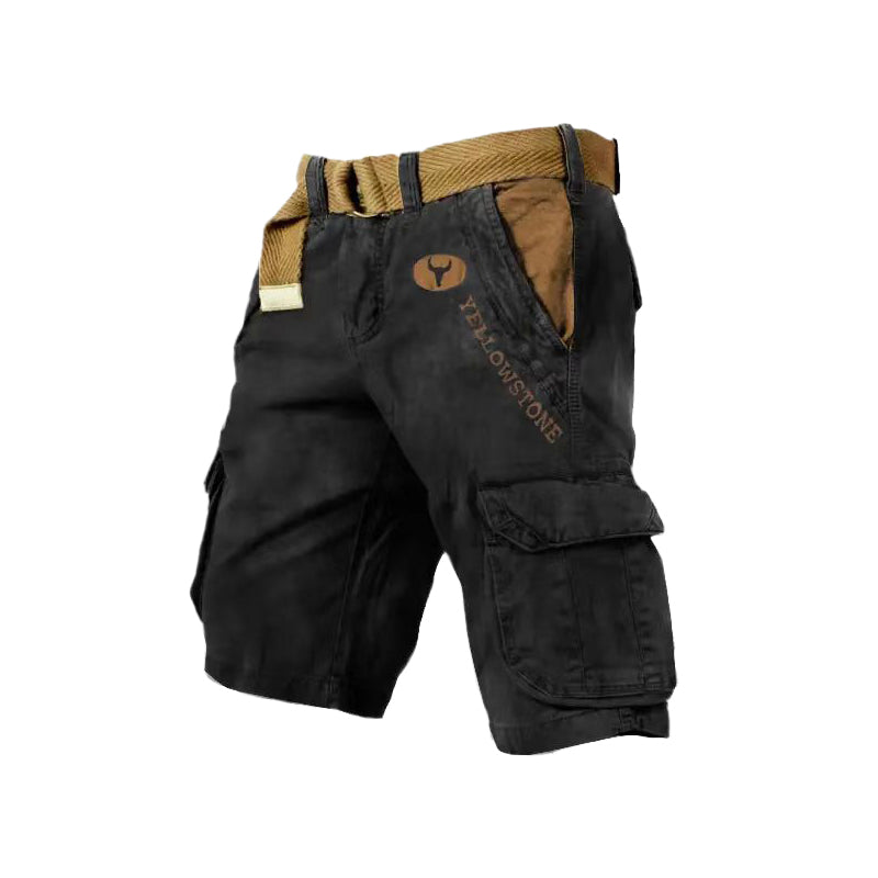 Blaudonau- Herren-Shorts mit mehreren Taschen