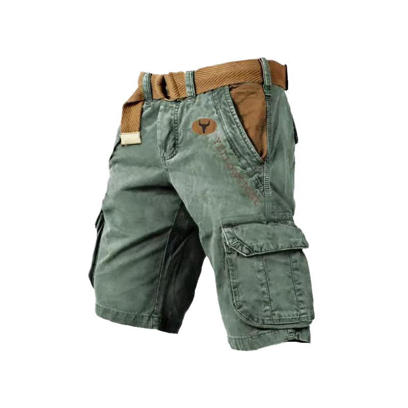 Blaudonau- Herren-Shorts mit mehreren Taschen