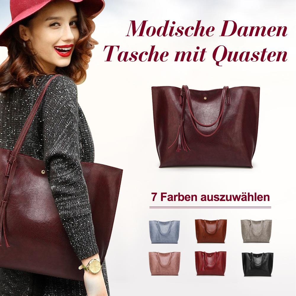 Blaudonau- Modische Damen Tasche mit Quasten