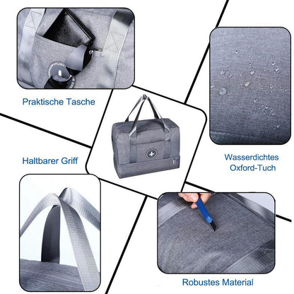 Blaudonau- Wasserdichte Faltbare Reisetasche, Gym-Badetasche