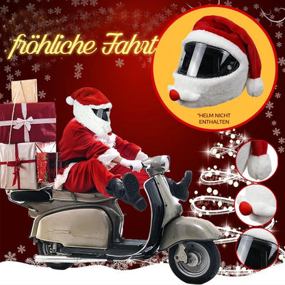 Blaudonau- Weihnachtsmann Motorradhelm Protektor