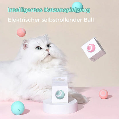 Blaudonau- 【großer Verkauf】Intelligenter Elektrischer Selbstrollender Katzenspielzeugball