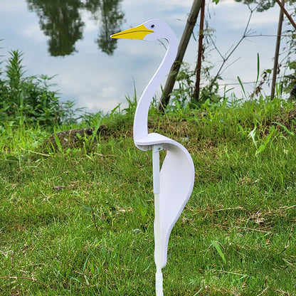 Blaudonau- 💟Wirbelnde Vögel Gartendekoration💟 🌈✨Weiß