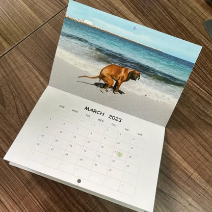 Blaudonau- Lustiges Kalendergeschenk - Kackender Hundekalender