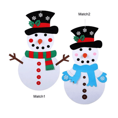 Blaudonau- DIY Filz Weihnachten Schneemann Set