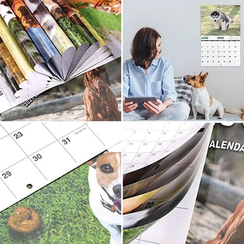 Blaudonau- Lustiges Kalendergeschenk - Kackender Hundekalender