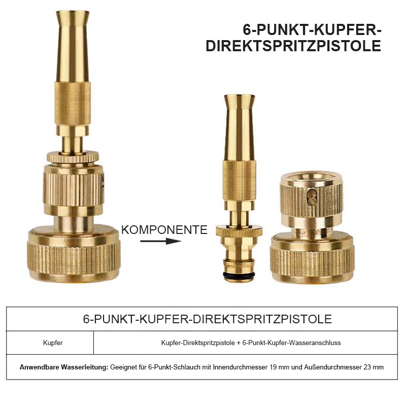 Blaudonau- Kupfer Direktspritzpistole 6 Punkt