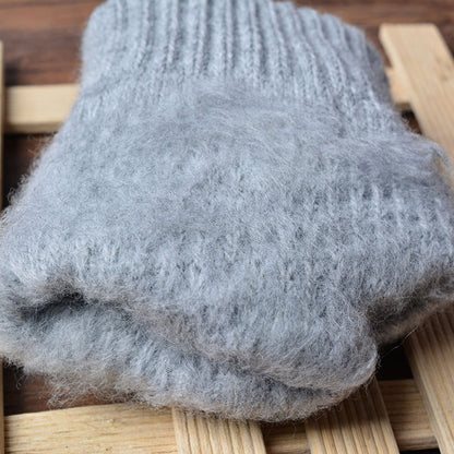 Blaudonau- Milduall Strickhandschuhe Bildschirmberührbare Verdickte Winterhandschuhe