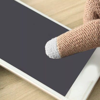 Blaudonau- Milduall Strickhandschuhe Bildschirmberührbare Verdickte Winterhandschuhe