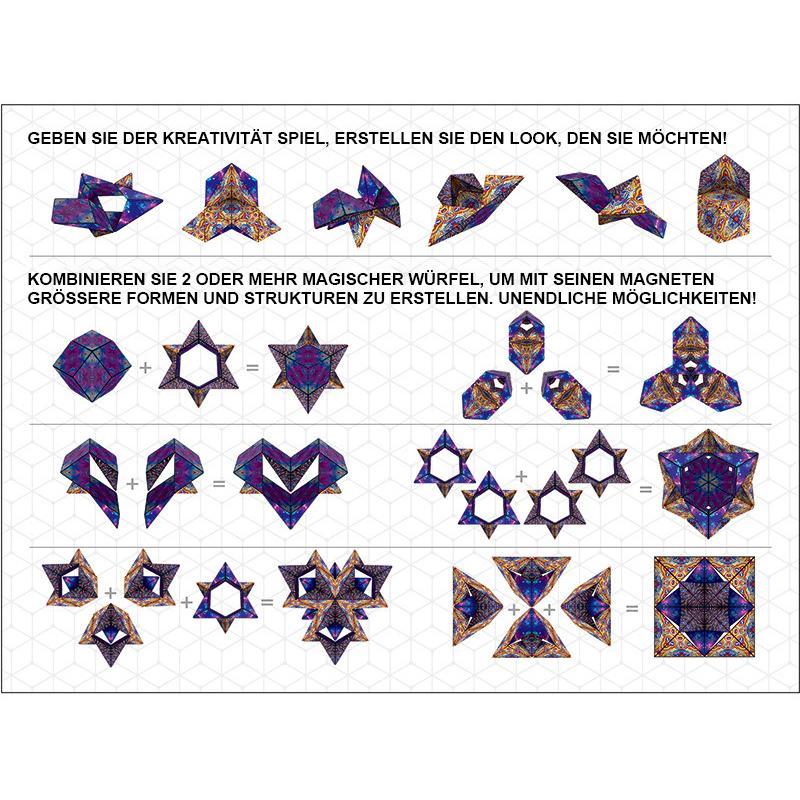 Blaudonau- Wechselbarer magnetischer Zauberwürfel
