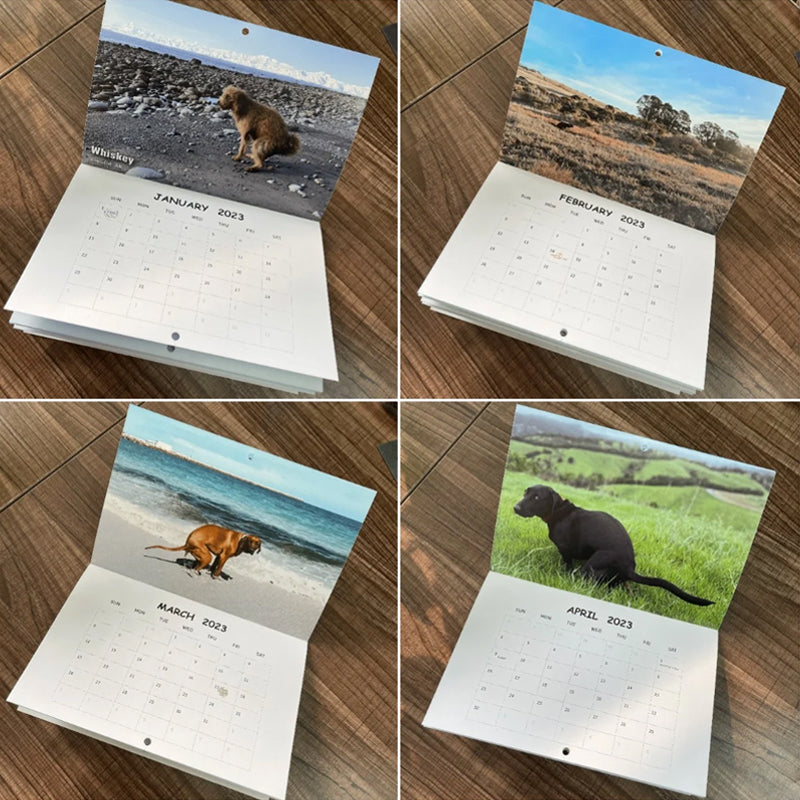 Blaudonau- Lustiges Kalendergeschenk - Kackender Hundekalender