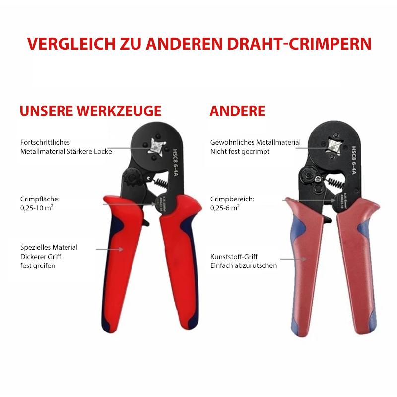 Blaudonau- Hochwertiges Ferrule Crimpwerkzeug-Kit