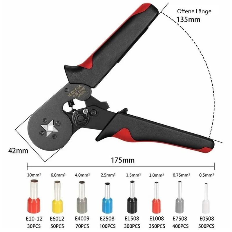 Blaudonau- Hochwertiges Ferrule Crimpwerkzeug-Kit