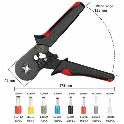 Blaudonau- Hochwertiges Ferrule Crimpwerkzeug-Kit