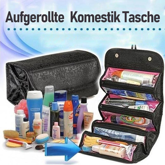 Blaudonau- Aufgerollte Kosmetik Tasche