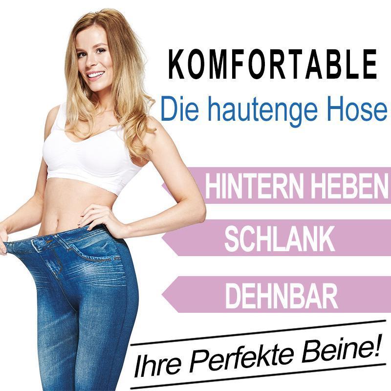 Blaudonau- Hautenge Hose für die Damen