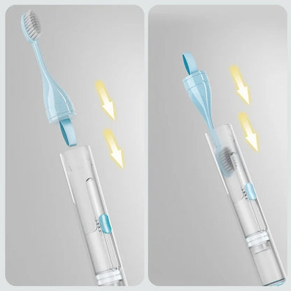 Blaudonau- 3-In-1 Travel Toothbrush