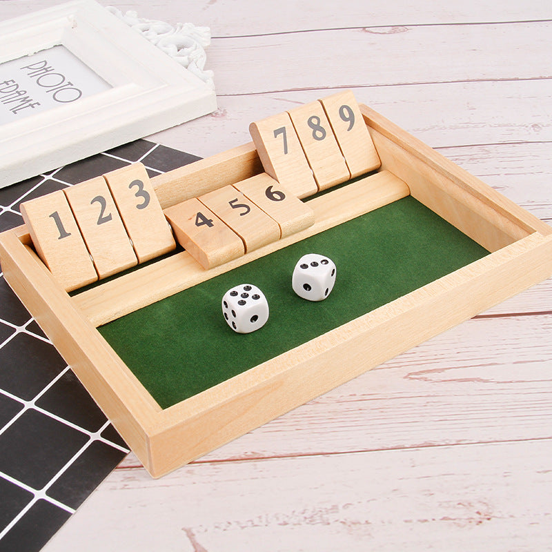 Blaudonau- „Shut The Box“-Spiel – Lustiges Tisch-Mathespiel für Erwachsene und Kinder