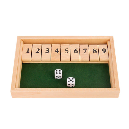 Blaudonau- „Shut The Box“-Spiel – Lustiges Tisch-Mathespiel für Erwachsene und Kinder