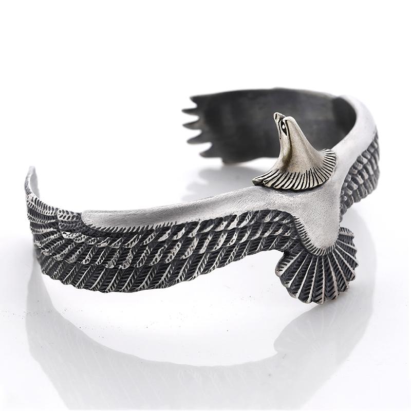 Blaudonau- Silber Adler Manschette Armband