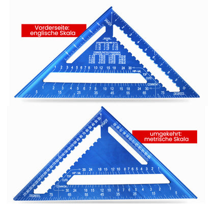 Blaudonau- Multifunktionales Dreieckslineal