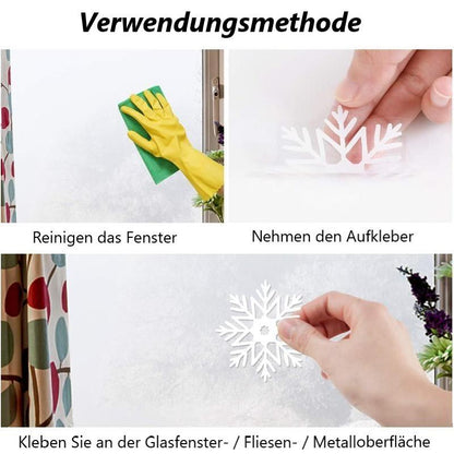 Blaudonau- Weihnachten Fenster Aufkleber