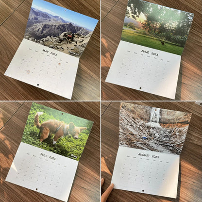 Blaudonau- Lustiges Kalendergeschenk - Kackender Hundekalender