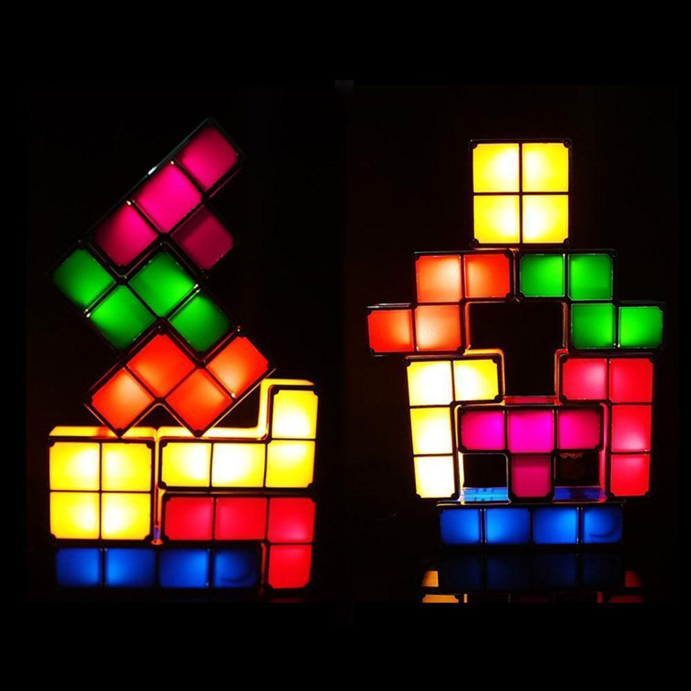 Blaudonau- Tetris Stapelbares LED Nachtlicht