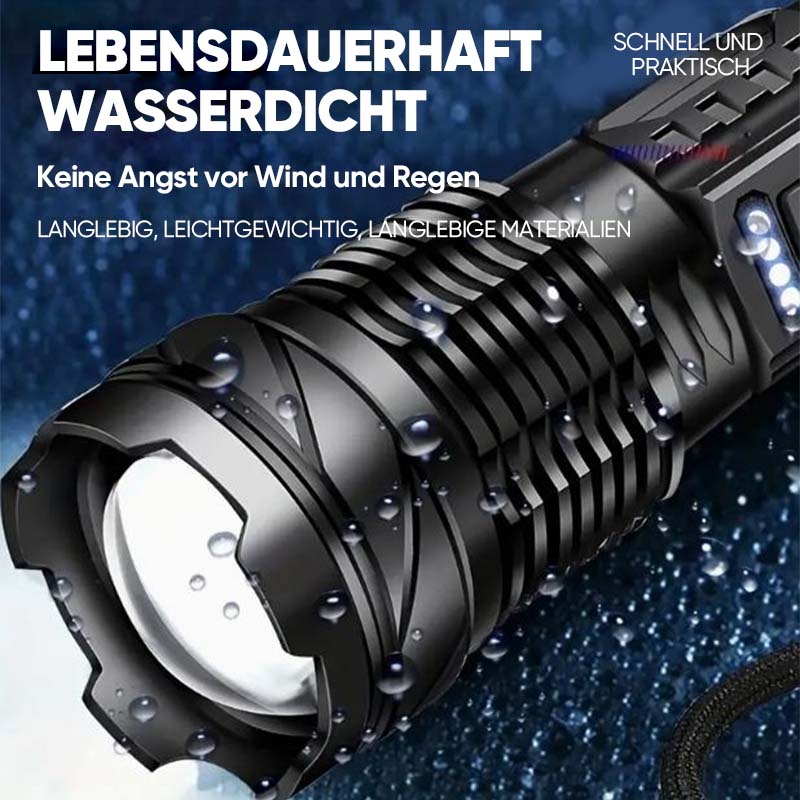 Blaudonau- Ultrahelle Taschenlampe mit weißem Laser und großer Reichweite