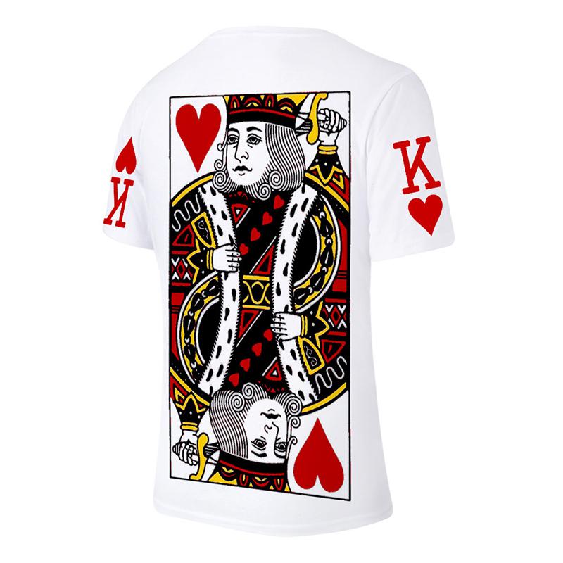 Blaudonau- Sommer 3D Poker lose T-Shirt