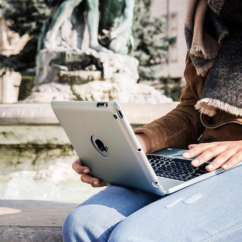 Blaudonau- Bluetooth Tastatur mit Abdeckung für iPadmini4