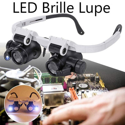 Blaudonau- LED Brille Lupe