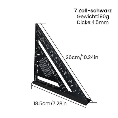 Blaudonau- Multifunktionales Dreieckslineal