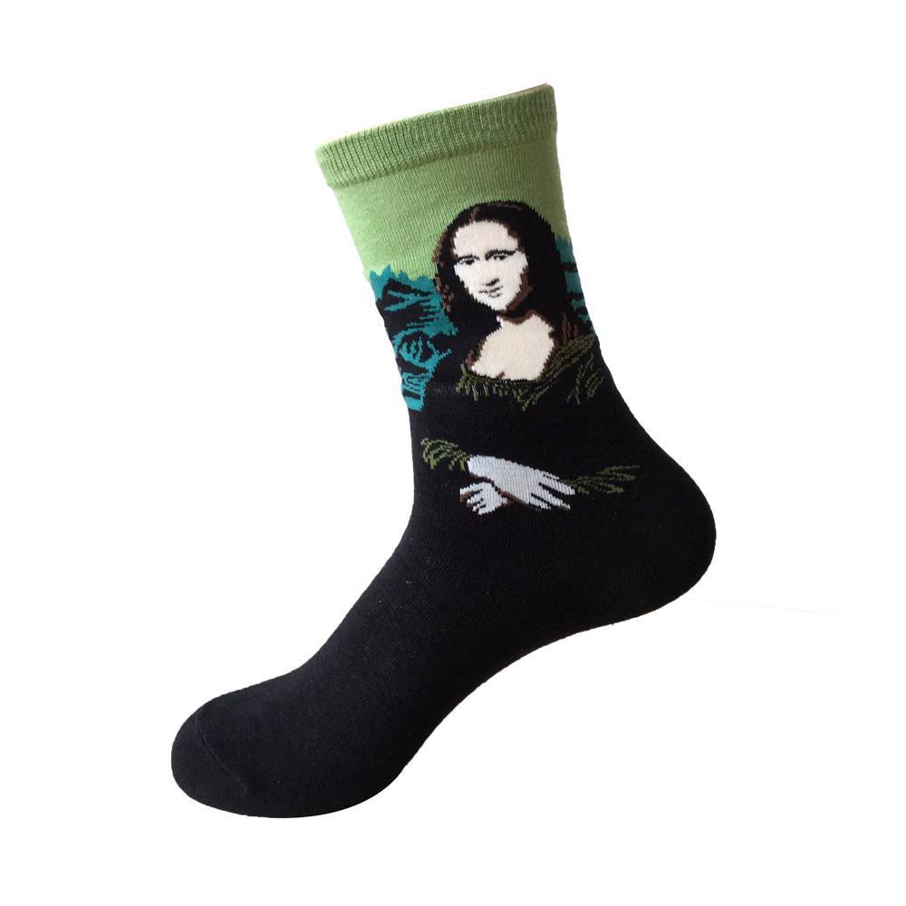 Blaudonau- Klassische Kunst Socken, Unisex Mona Lisa